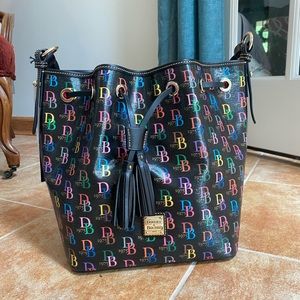 Multicolored Dooney and Burke hand bag new with tags